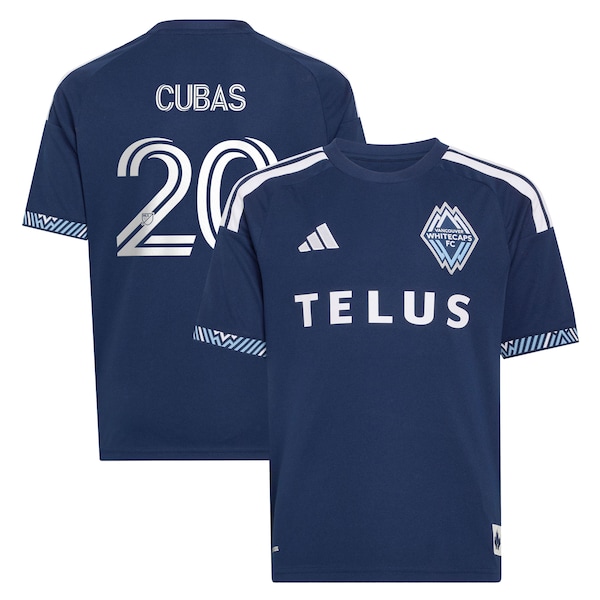 Andrés Cubas Vancouver Whitecaps FC Adidas the Coastal Jersey Replica Jersey 2026/27