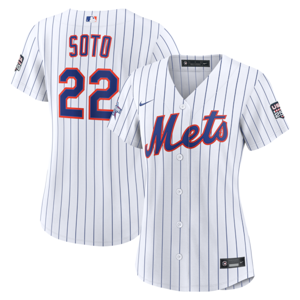 2026 ALL Star Game Womens NEW York Mets Juan Soto Nike White Replica Jersey 2026