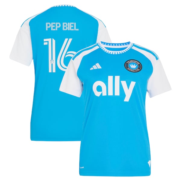 Adidas Pep Biel Blue Charlotte FC 2026 Carolina Kit Crowns Up Replica Jersey 2026