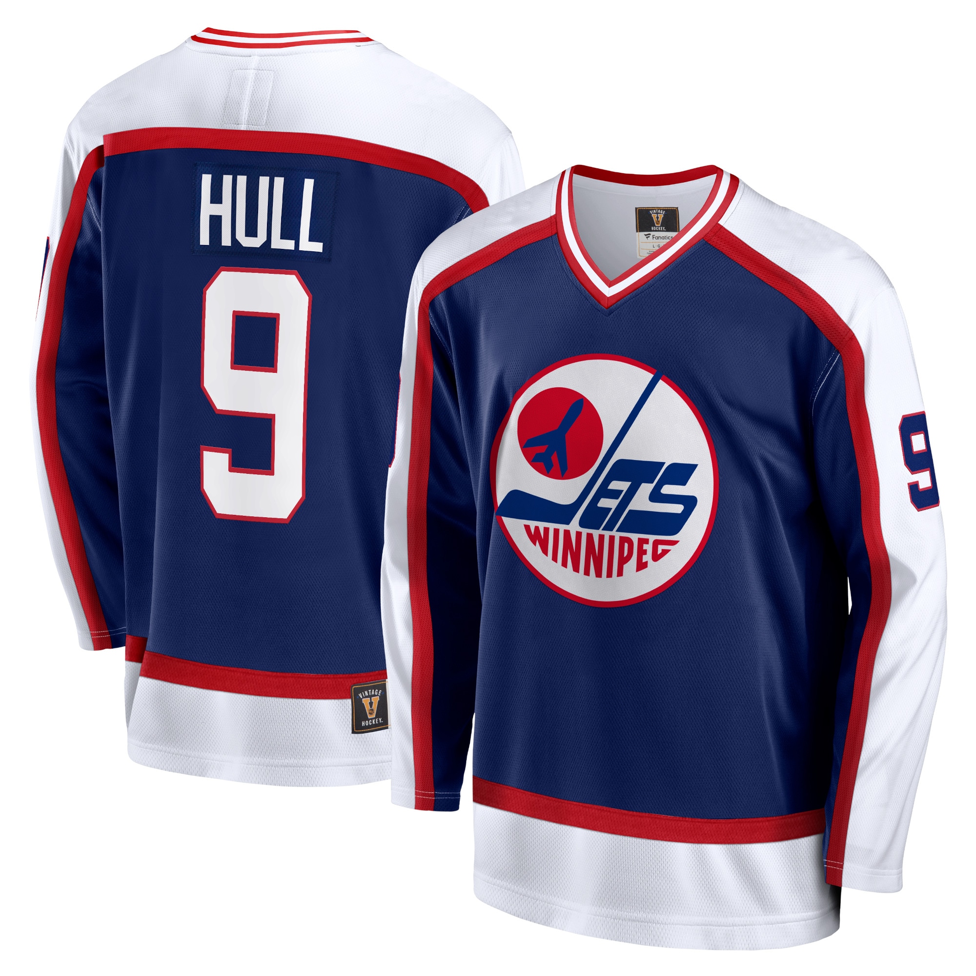 Fanatics Bobby Hull Herren Trikot IN Marineblau Winnipeg Jets Breakaway Trikot FÜR Ehemalige Spieler 2025/26