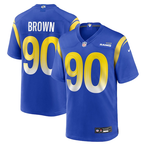 Earnest Brown IV LOS Angeles Rams Nike Team Game Jersey Royal 2026/27