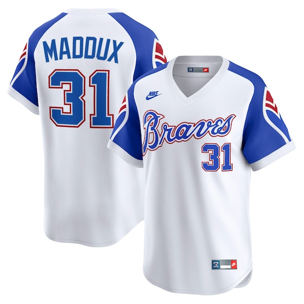 Greg Maddux Atlanta Braves Nike Throwback Cooperstown Collection Limited Jersey 2025/26