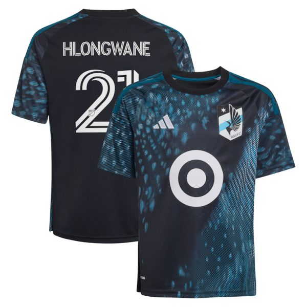 Bongokuhle Hlongwane Minnesota United FC Adidas Youth 2026 the Decade KIT Replica Jersey Black 2026