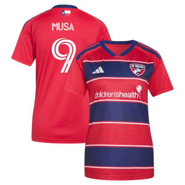 Petar Musa FC Dallas Adidas Womens 2026 DNA KIT Replica Player Jersey RED 2026