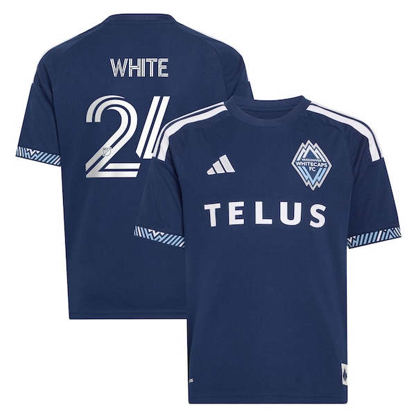 Brian White Vancouver Whitecaps FC Adidas the Coastal Jersey Replica Jersey 2026/27