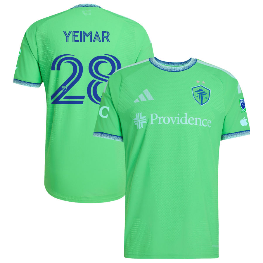 Seattle Sounders FC Adidas 2026 the Evergreen State Kit On Field Authentic Patch Custom Jersey Rave 2026