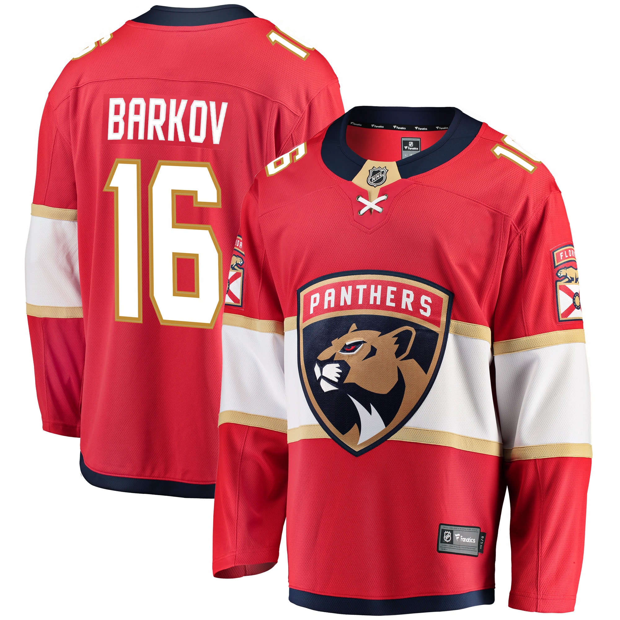 Aleksander Barkov Florida Panthers Fanatics Breakaway Jersey RED 2025/26
