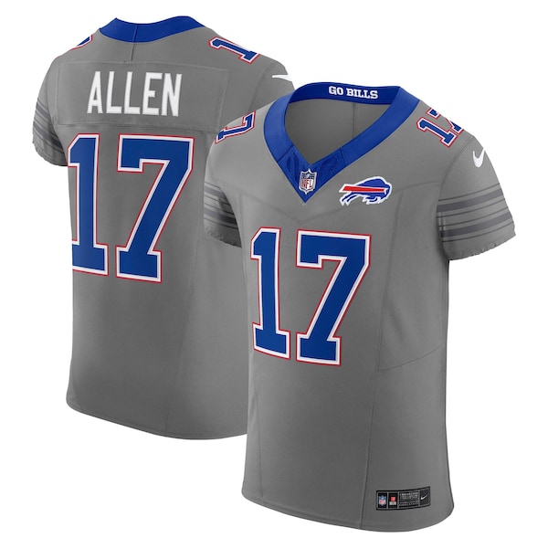 Josh Allen Buffalo Bills Nike Nickel City Vapor Fuse Elite Jersey Gray 2026/27