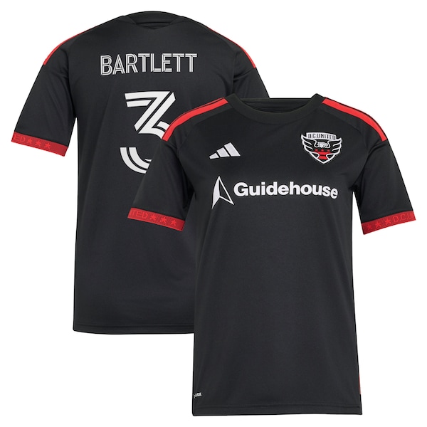Adidas Lucas Bartlett Black DC United 2026 Black and Red Kit Replica Jersey 2026