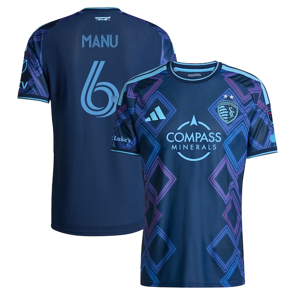Manu García Sporting Kansas City Adidas 2026 the 18th and Vine KIT ON Field Authentic Patch Jersey Blue 2026