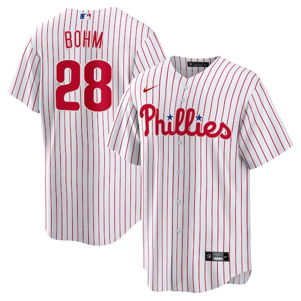Alec Bohm Philadelphia Phillies Nike Replica Player Jersey White 2025/26