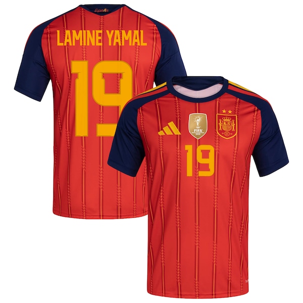 Spanien Lamine Yamal Spain National Team Adidas 2026 Fifa World CUP Champions Replica Jersey RED 2026