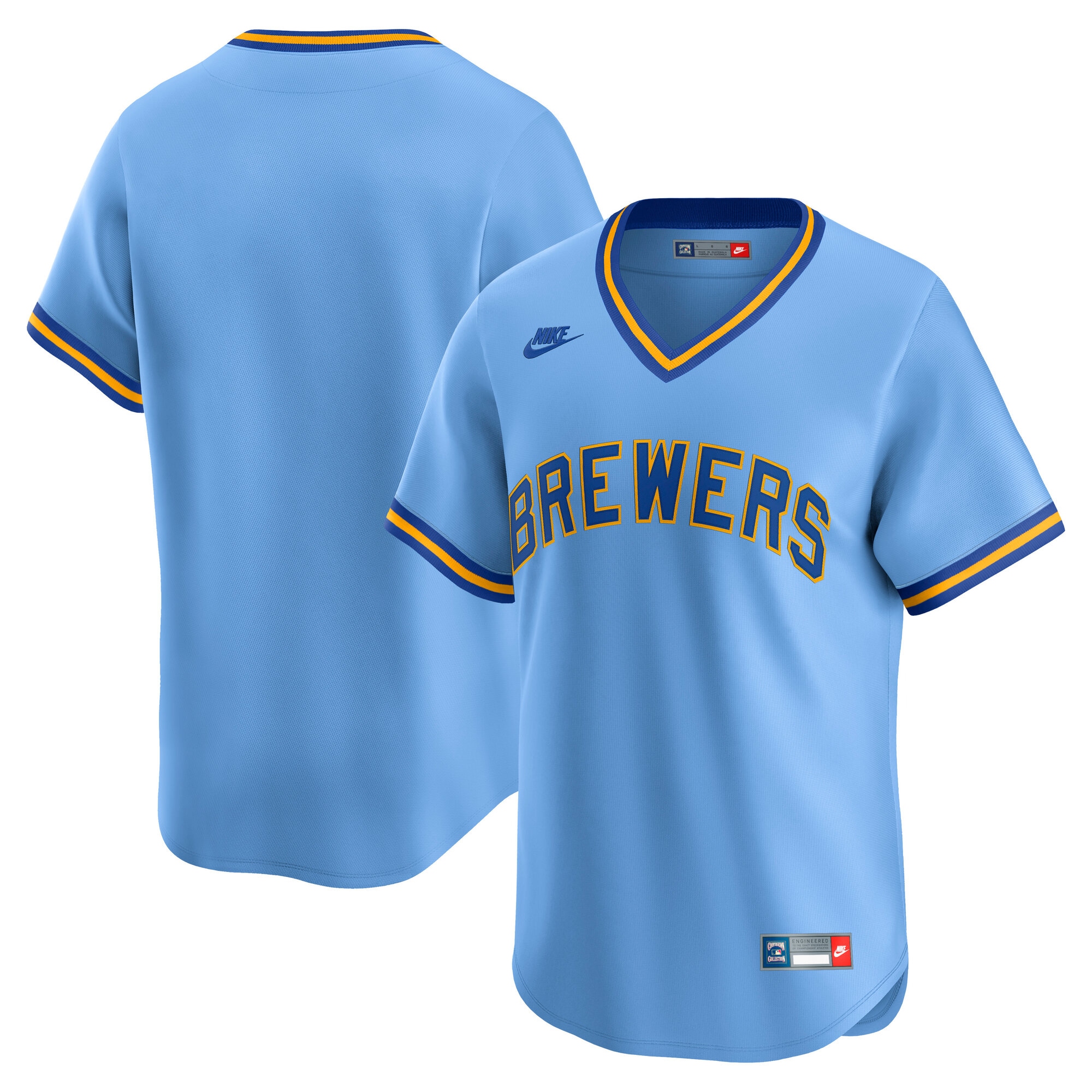 Milwaukee Brewers Nike Cooperstown Collection Limited Jersey Light 2025/26