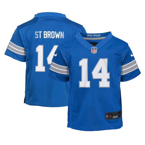Amon RA ST Brown Detroit Lions Nike Toddler Player Game Jersey Blue 2025/26