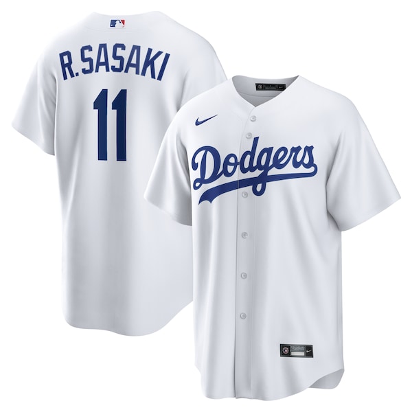 Rōki Sasaki LOS Angeles Dodgers Nike Replica Jersey White 2025/26