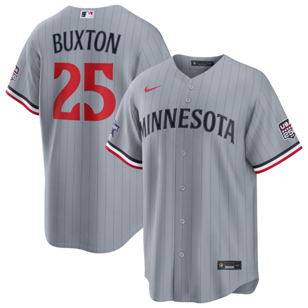 2026 ALL Star Game Minnesota Twins Byron Buxton Nike Gray Replica Jersey 2026