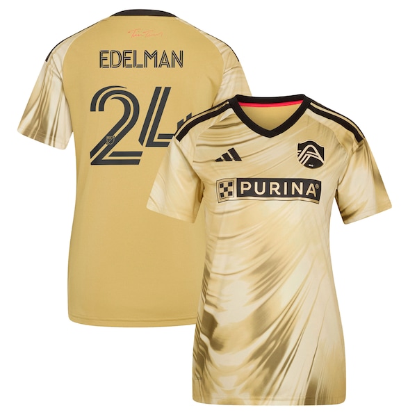Adidas Daniel Edelman Yellow St Louis City SC 2026 the Tina Turner Kit Replica Jersey 2026
