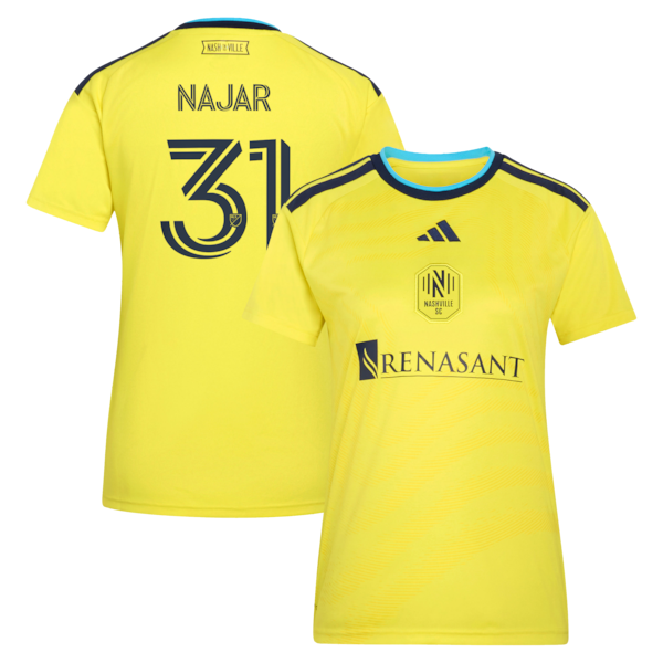 Andy Najar Nashville SC Adidas Womens 2026 the Reverb Kit Replica Jersey 2026
