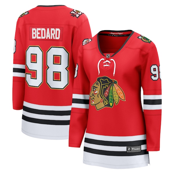 Connor Bedard Chicago Blackhawks Fanatics Centennial Breakaway Player Jersey RED 2026/27