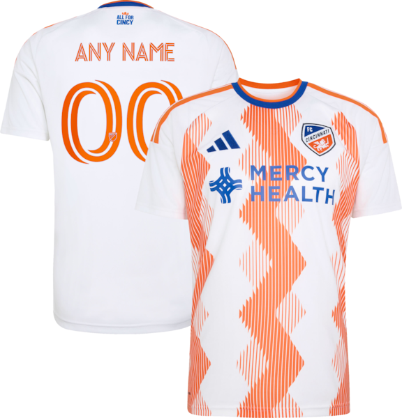 FC Cincinnati Adidas 2026 the Seven Hills KIT Replica Custom Jersey White 2026