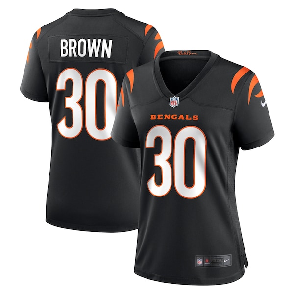 Chase Brown Cincinnati Bengals Nike Team Game Jersey Black 2026/27