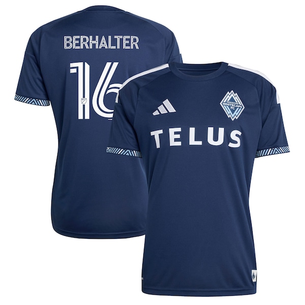 Sebastian Berhalter Vancouver Whitecaps FC Adidas 2026 the Coastal Jersey Replica Jersey 2026