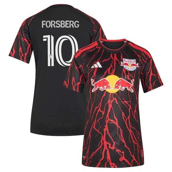 Adidas Emil Forsberg Black New York Red Bulls 2026 the Rooted Kit Replica Jersey 2026