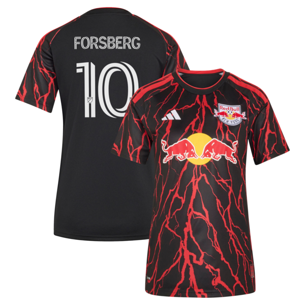 Adidas Emil Forsberg Black New York Red Bulls 2026 the Rooted Kit Replica Jersey 2026