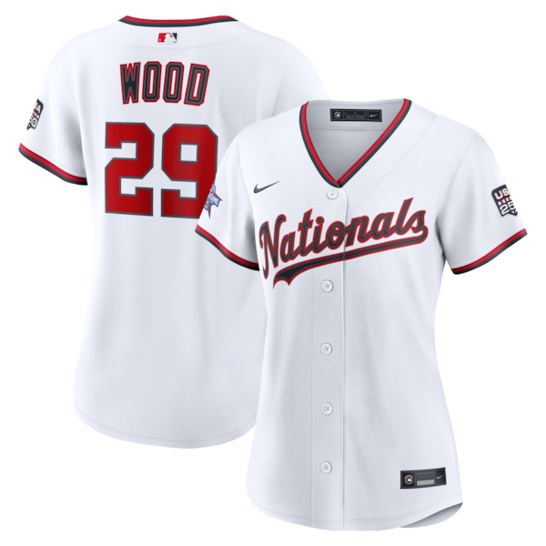 2026 ALL Star Game Washington Nationals James Wood Nike White Replica Jersey 2026