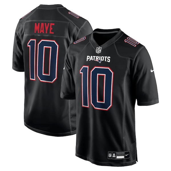 Drake Maye New England Patriots Nike Game Jersey Carbon 2025/26