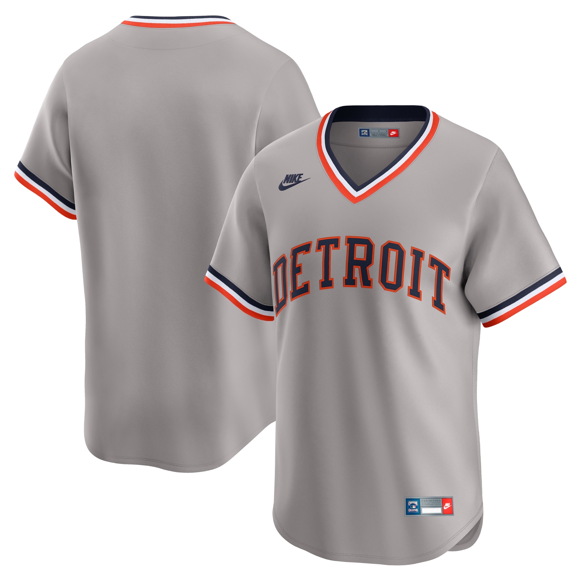 Detroit Tigers Nike Cooperstown Collection Limited Jersey Gray 2025/26