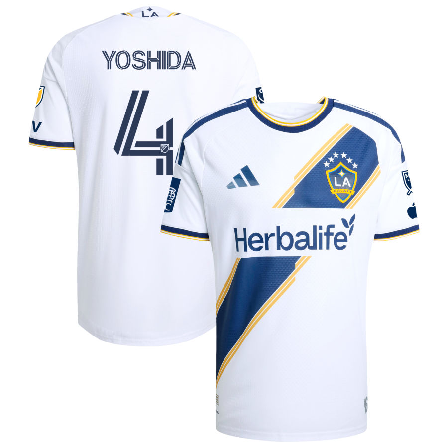 LA Galaxy Adidas 2026 the Velocity KIT ON Field Authentic Patch Custom Jersey White 2026