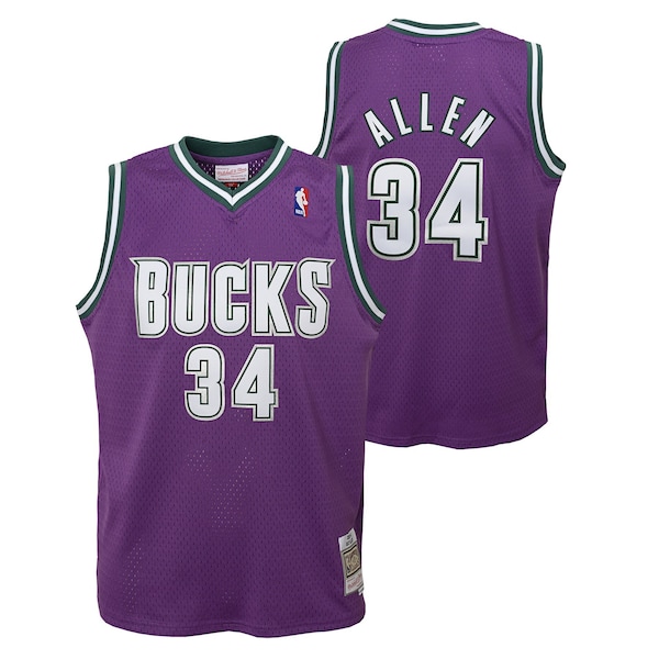 Milwaukee Bucks RAY Allen Hartholz Klassiker Swingman Jersey Jugendliche 2025/26
