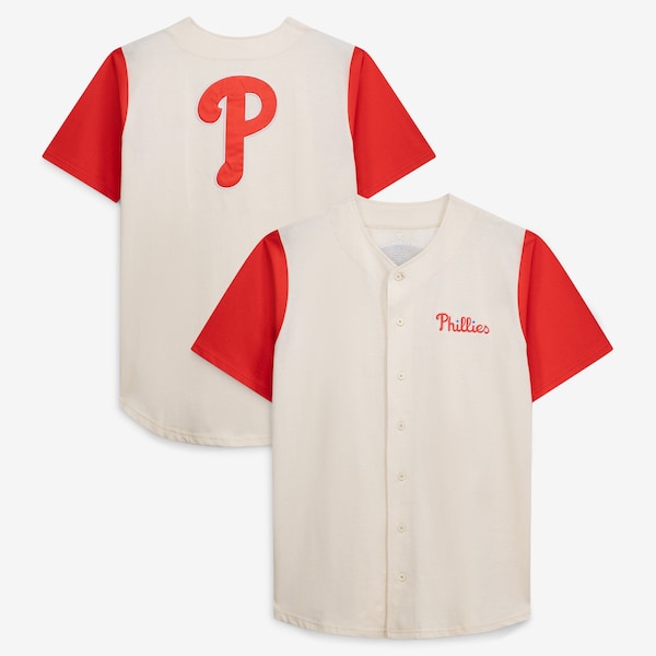 Philadelphia Phillies Profile BIG and Tall Full Button Jersey Cream 2025/26