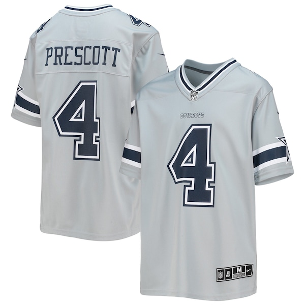 DAK Prescott Dallas Cowboys Nike Inverted Team Game Jersey Silver 2026/27