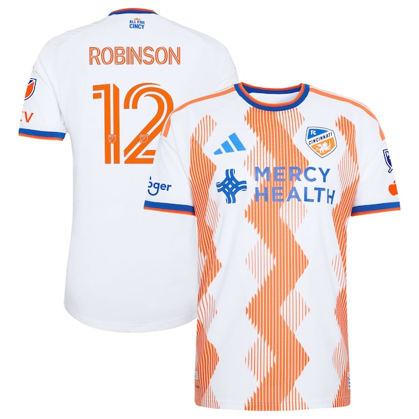 Miles Robinson FC Cincinnati Adidas 2026 the Seven Hills Kit On Field Authentic Patch Jersey 2026