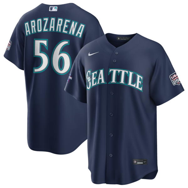 2026 ALL Star Game Seattle Mariners Randy Arozarena Nike Navy Replica Jersey 2026
