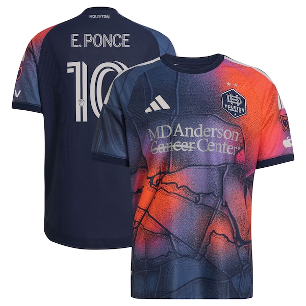 Ezequiel Ponce Houston Dynamo FC Adidas 2026 Mission Control On Field Authentic Patch Jersey 2026
