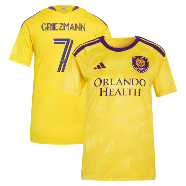 Adidas Antoine Griezmann Yellow Orlando City SC 2026 Sunken Treasure Kit Replica Jersey 2026