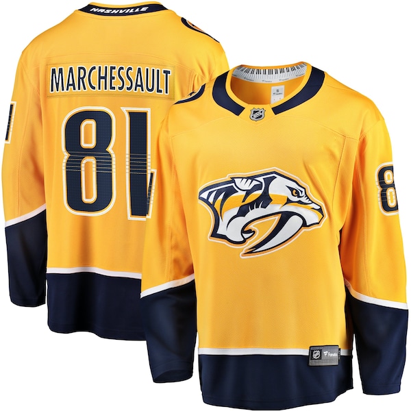 Jonathan Marchessault Nashville Predators Fanatics Breakaway Jersey Gold 2025/26