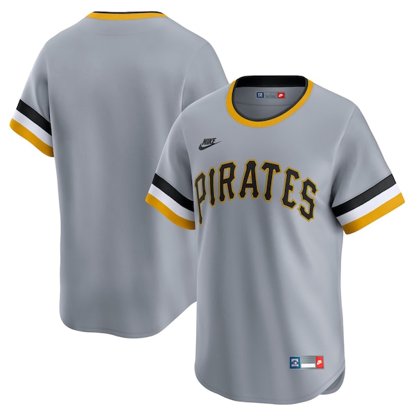Pittsburgh Pirates Nike Cooperstown Collection Limited Jersey Gray 2025/26