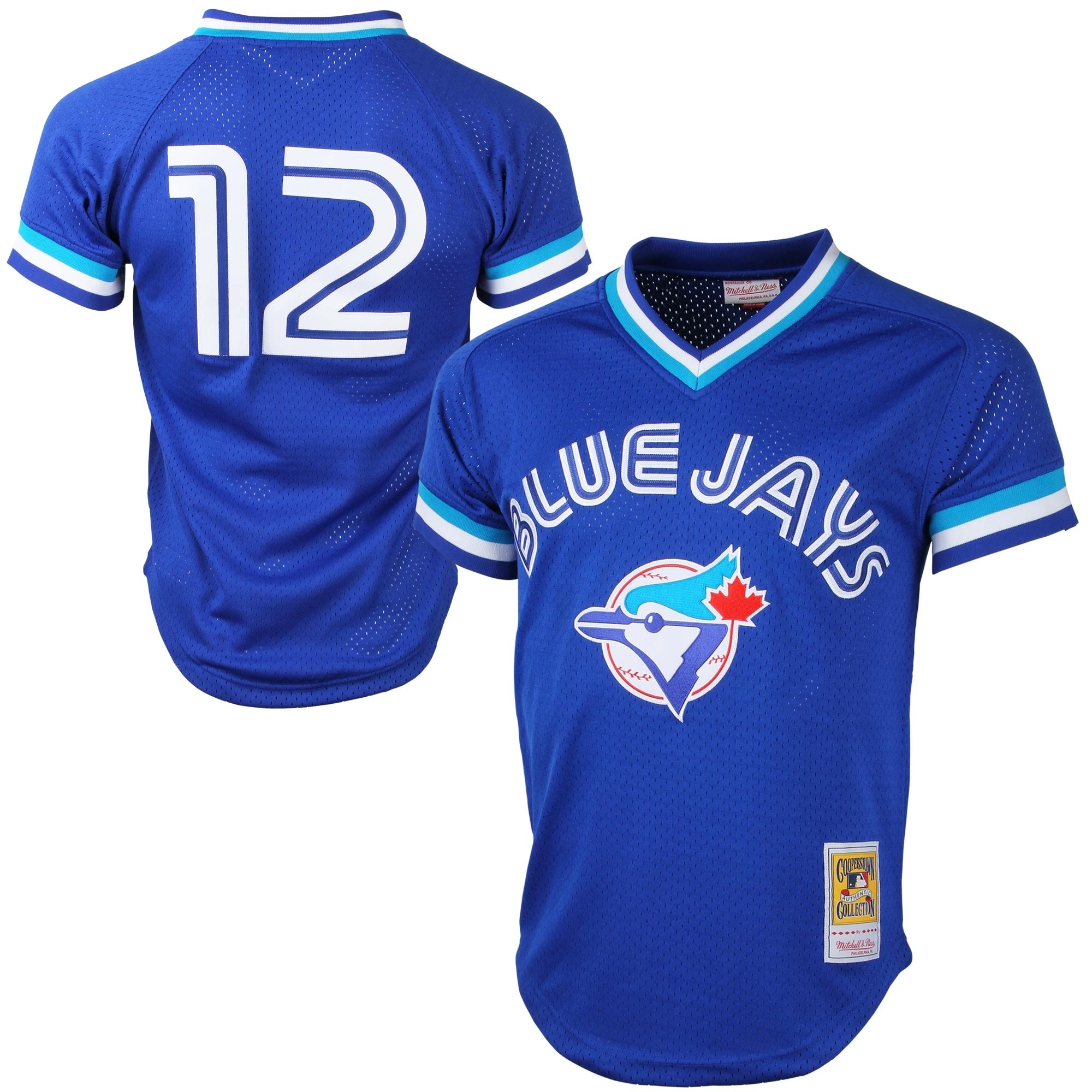 Mitchell AND Ness Roberto Alomar Toronto Blue Jays Cooperstown Collection Mesh Schlagtrainings Trikot Königsblau 2025/26