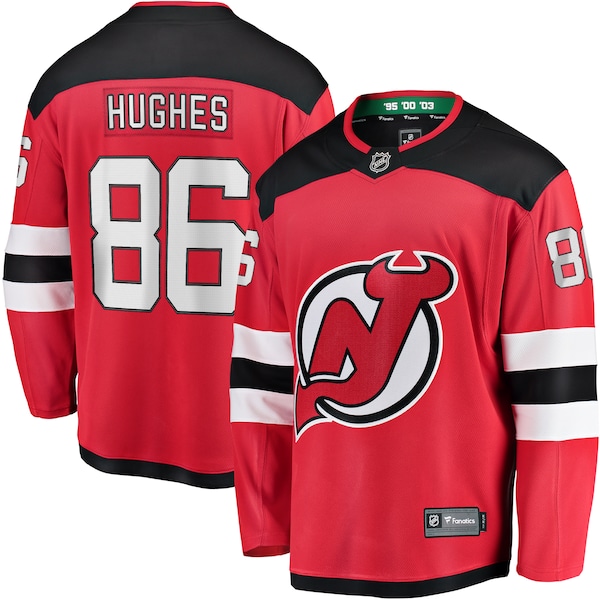 Jack Hughes NEW Jersey Devils Fanatics Breakaway Player Jersey RED 2026/27