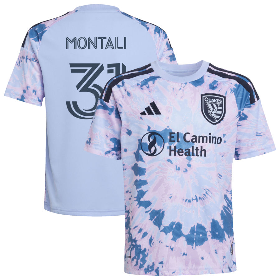 San Jose Earthquakes Adidas Youth 2026 the Dead Kit Replica Custom Jersey Light 2026