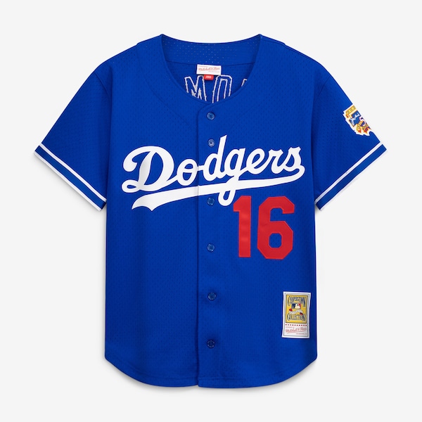 Mitchell AND Ness Hideo Nomo Royal LOS Angeles Dodgers Cooperstown Collection Mesh Schlagtrainings Trikot MIT Knopfleiste FÜR 2025/26