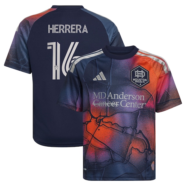 Adidas Hector Herrera Blue Houston Dynamo FC 2026 Mission Control Replica Jersey 2026