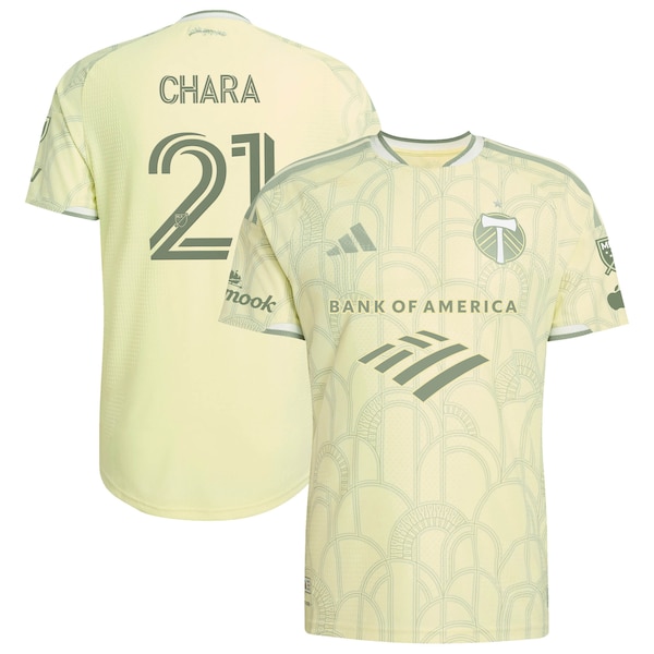 Diego Chara Portland Timbers Adidas 2026 Civic Stadium Kit On Field Authentic Patch Jersey 2026