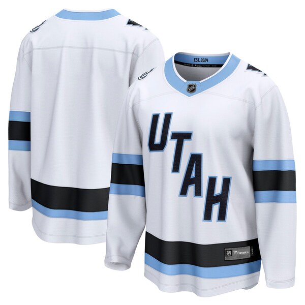 Utah Mammoth Utah Hockey Club Fanatics Away Breakaway Jersey White Mikhail Sergachev 2025/26