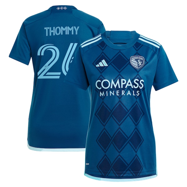 Sporting Kansas City Womens Adidas Erik Thommy Light Blue 2024