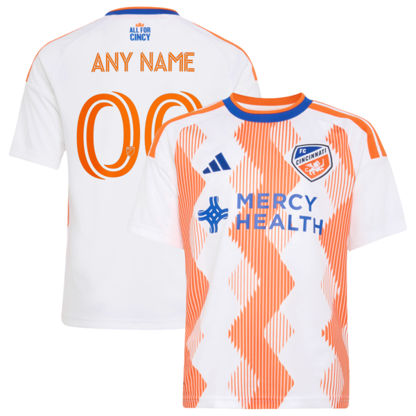 FC Cincinnati Adidas Youth 2026 the Seven Hills KIT Replica Custom Jersey White 2026